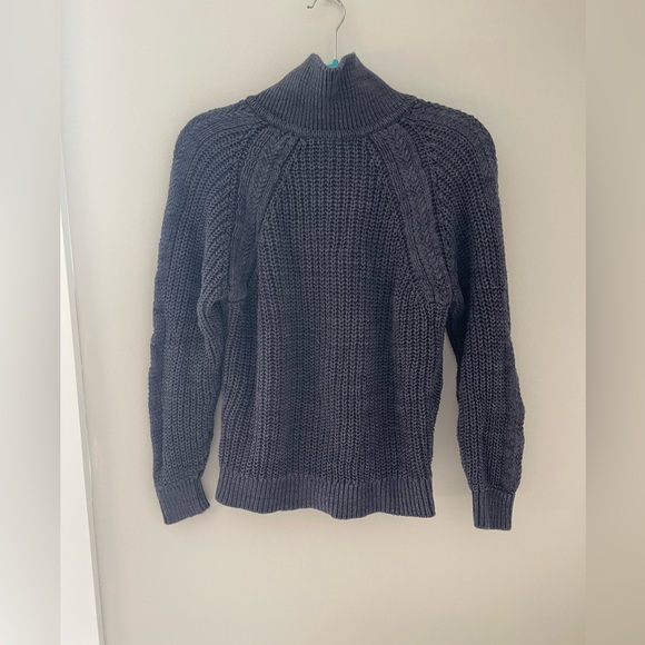 Garnet Hill Deep Purple Women's Cardigan - Picture 6 of 6